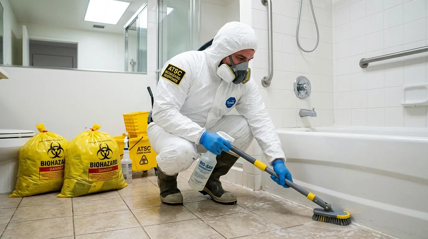 Decontamination equipment deployed for Blood Cleanup in Hendersonville